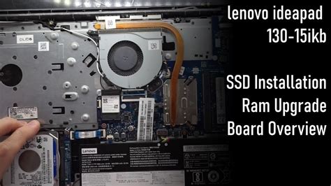 Lenovo Ideapad 130 Teardown and SSD Install .